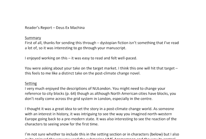 beta read and give feedback on your writing